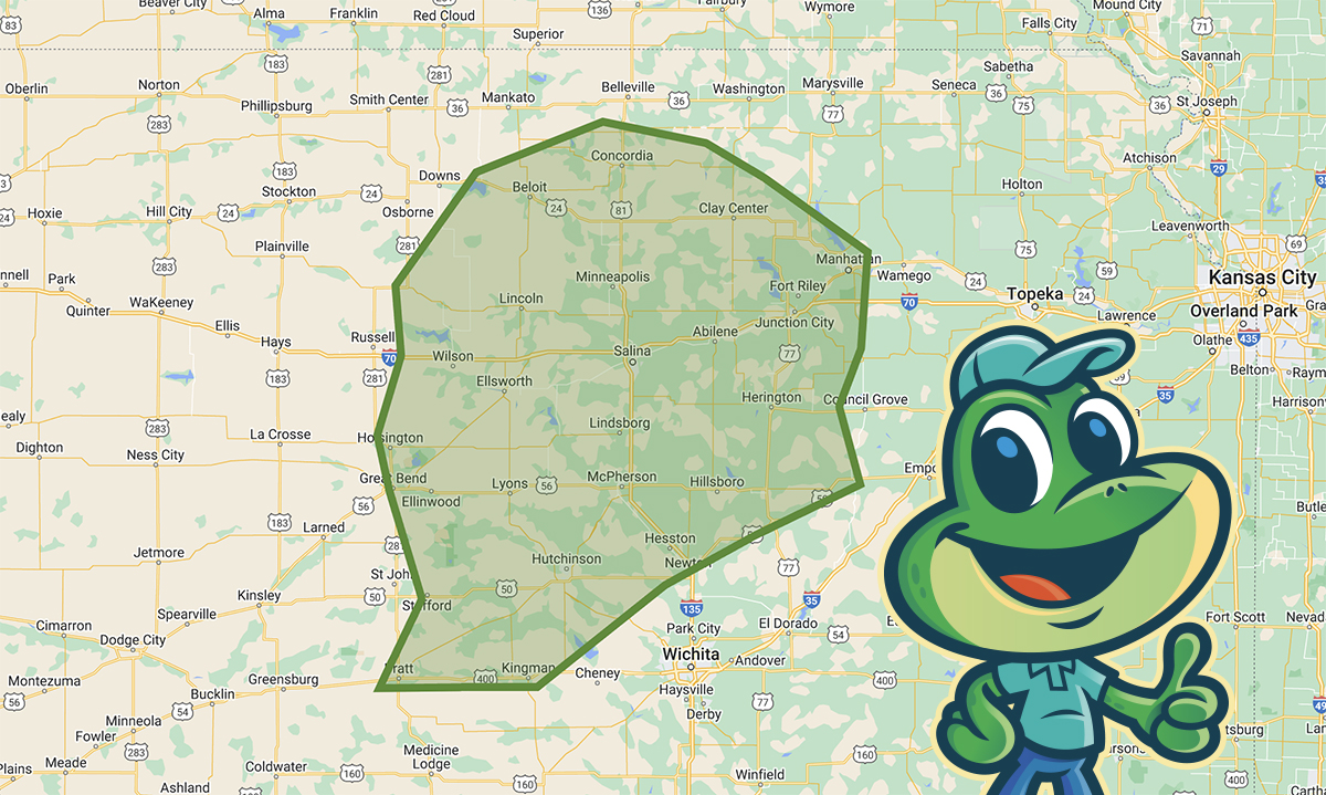 Lilypad Service Area Map